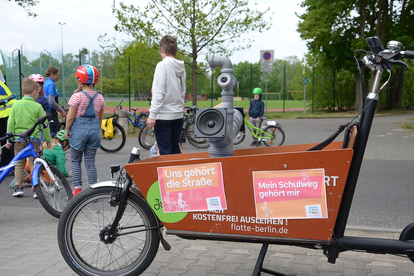 KidicalMass 2022 - Das Lastenfahrrad Hubert war auch dabei 