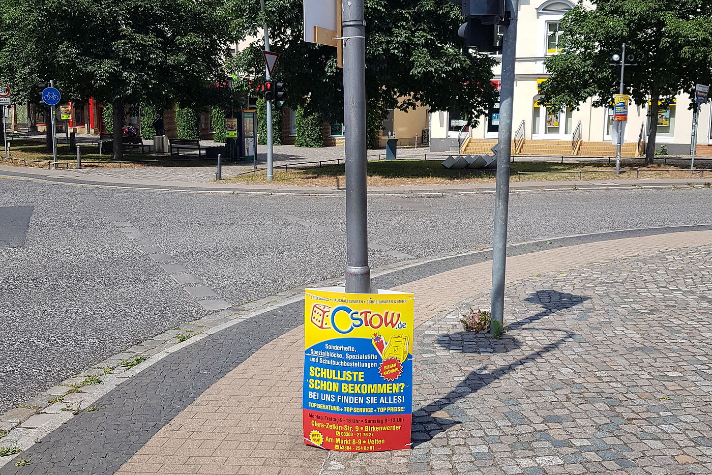 Hauptstrasse Rathausvorplatz Kreuzungsbereich
